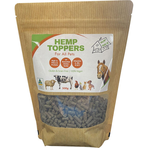 HEMP SHACK Hemp Toppers For All Pets 500g