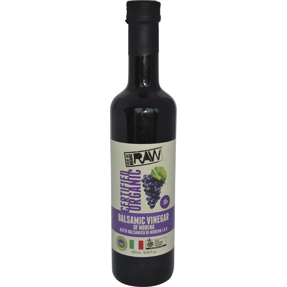 EVERY BIT ORGANIC RAW Balsamic Vinegar Of Modena 500ml 6PK