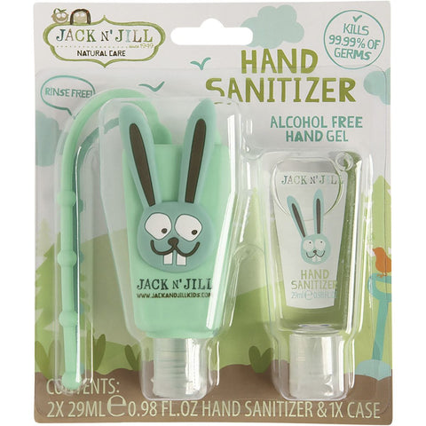 JACK N' JILL Hand Sanitizer & Holder Alcohol Free - Bunny 2x29ml