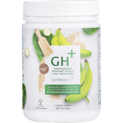 NATURAL EVOLUTION GH+ Green Banana Resistant Starch 3-in-1 Multifibre - 400g