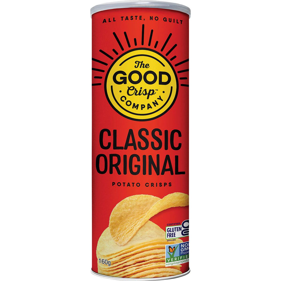 THE GOOD CRISP COMPANY Potato Crips Classic Original 8x160g
