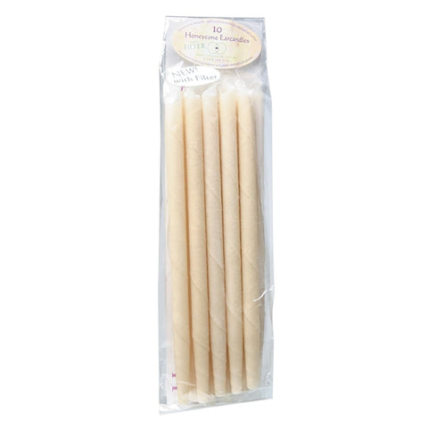 HONEYCONE Ear Candles With Filter 100% Unbleached Cotton 10