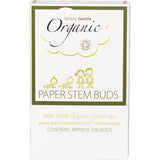 SIMPLY GENTLE ORGANIC Paper Stem Buds 100% Organic Cotton Tips 200