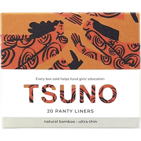 TSUNO Natural Bamboo Panty Liners Ultra-Thin 20
