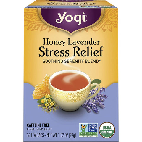 YOGI TEA Herbal Tea Bags Honey Lavender Stress Relief 16