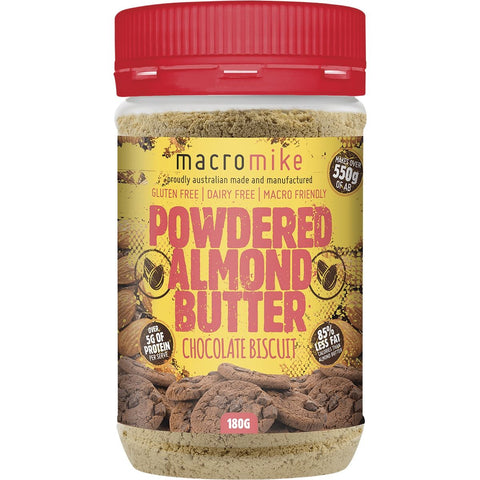 MACRO MIKE Powdered Almond Butter Chocolate Biscuit 180g