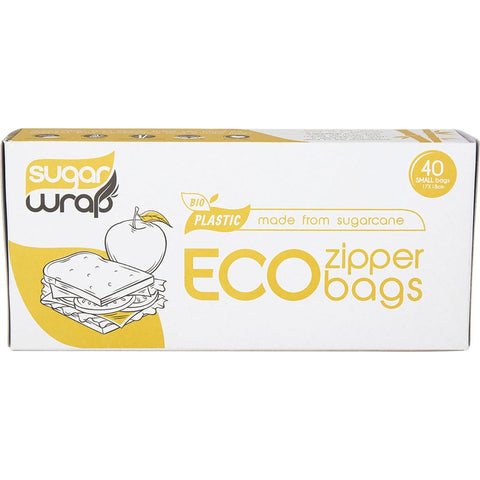 SUGARWRAP Eco Zipper Bags Made From Sugarcane - Small 40