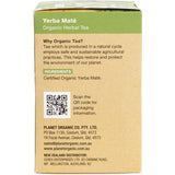 PLANET ORGANIC Herbal Tea Bags Yerba Maté 25