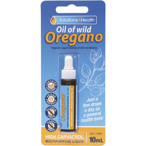 SOLUTIONS 4 HEALTH Oil Of Wild Oregano 10ml