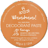 WOOHOO BODY Deodorant Paste (Tin) Tango - Sensitive (Bicarb Free) 60g