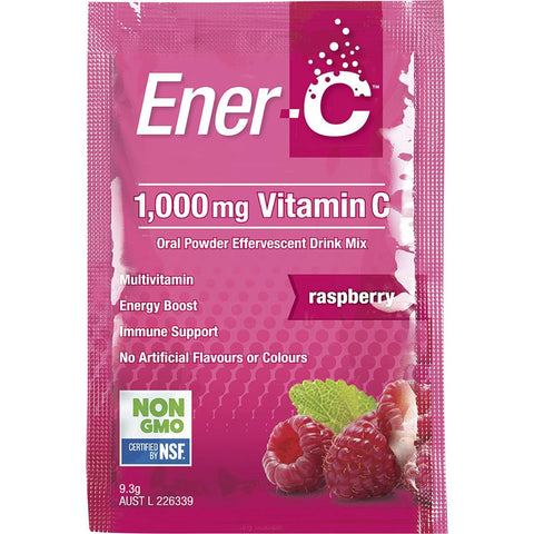 MARTIN & PLEASANCE Ener-C 1000mg Vitamin C Drink Mix Raspberry Sachets 12