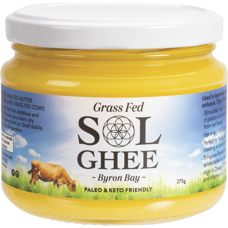 SOL ORGANICS Grass Fed Ghee 275g