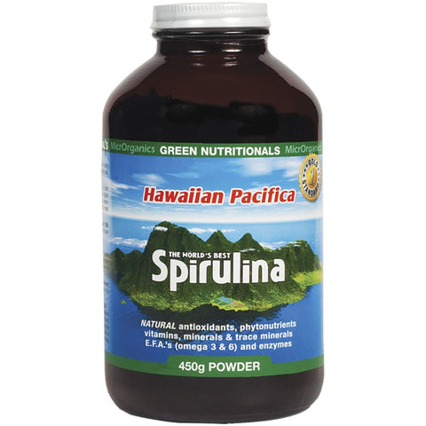 GREEN NUTRITIONALS Hawaiian Pacifica Spirulina Powder 450g