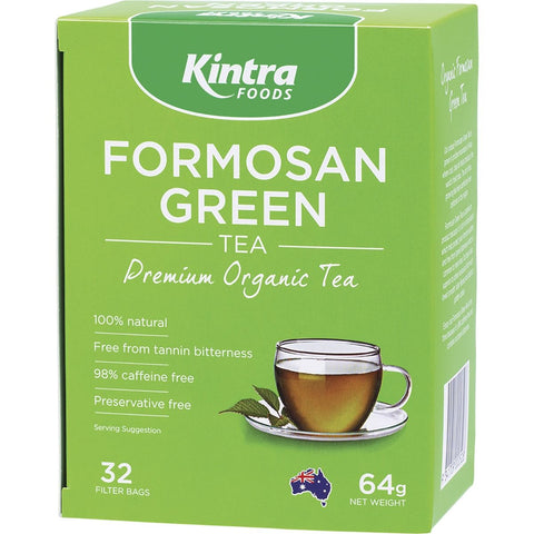 KINTRA FOODS Formosan Green Tea Tea Bags 32