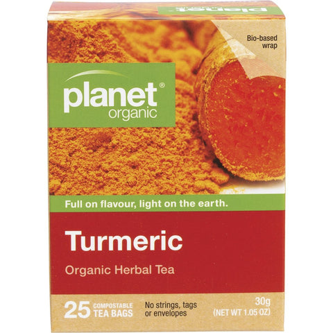 PLANET ORGANIC Herbal Tea Bags Turmeric 25