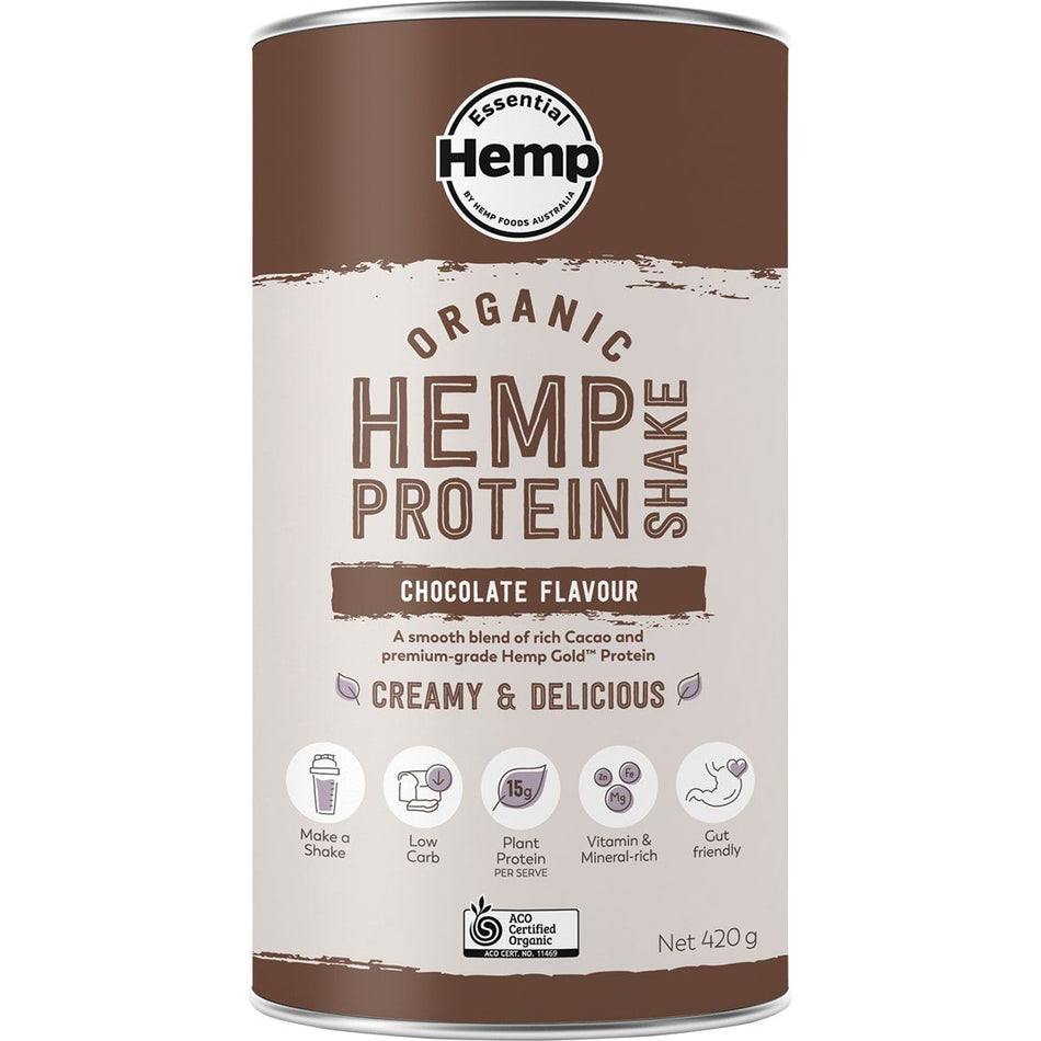 ESSENTIAL HEMP Organic Hemp Protein Chocolate 420g