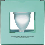 LUNETTE Reusable Menstrual Cup - Clear Model 1 - For Light To Normal Flow 1