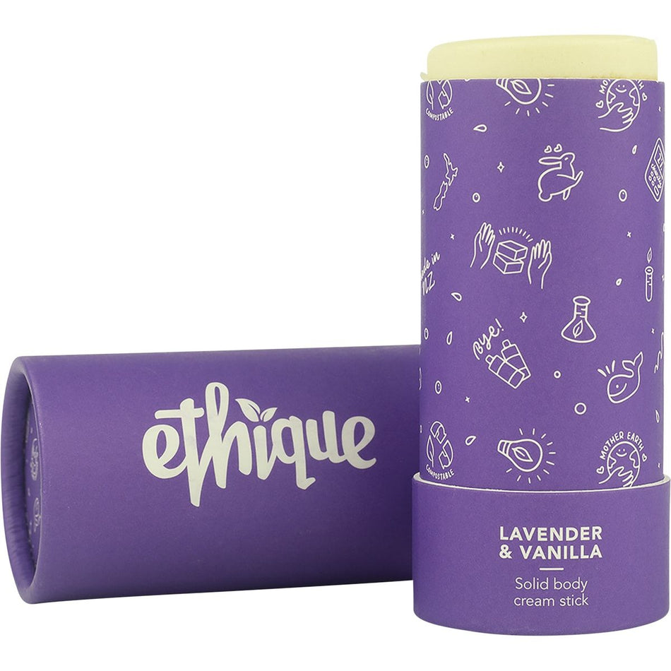 ETHIQUE Solid Body Cream Stick Lavender & Vanilla 100g