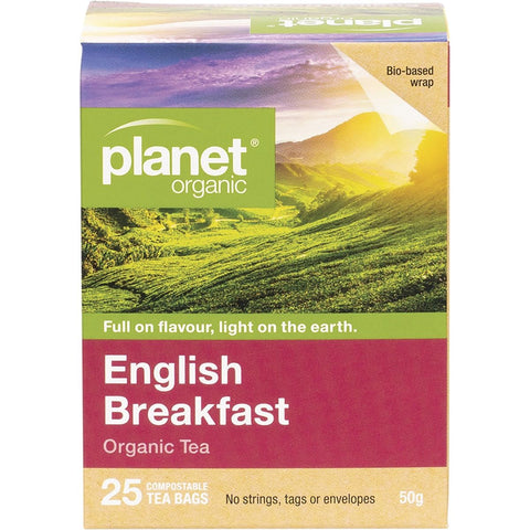 PLANET ORGANIC Herbal Tea Bags English Breakfast 25