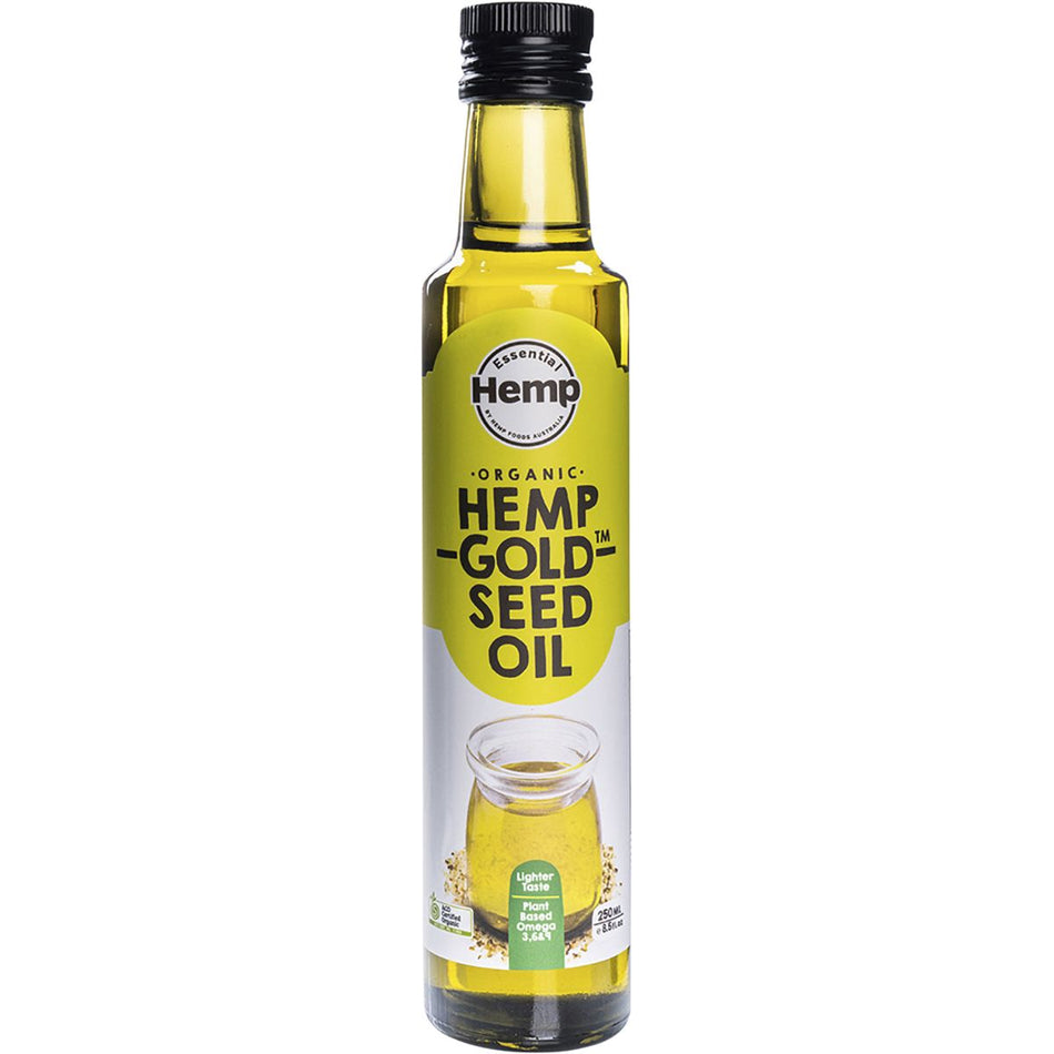 ESSENTIAL HEMP Organic Hemp Gold Seed Oil Contains Omega 3, 6 & 9 250ml 6PK
