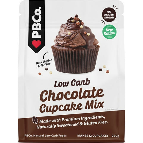 PBCO Chocolate Cupcake Mix Low Carb - 260g