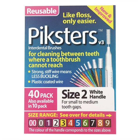 Piksters Size 2 White 40Pk