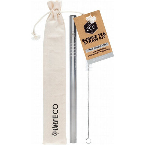 EVER ECO Bubble Tea Straw Kit - Straight Stainless Steel 1