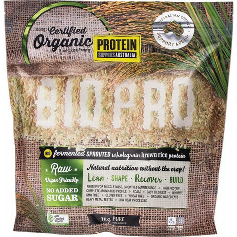 PROTEIN SUPPLIES AUSTRALIA BioPro (Sprouted Brown Rice) Pure 1kg