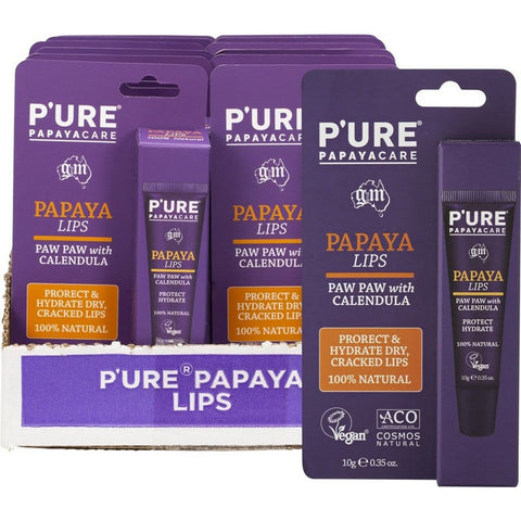 P'URE PAPAYACARE Papaya Lips - Hang Sell Paw Paw With Calendula 10g