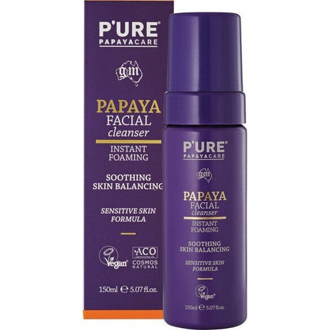 P'URE PAPAYACARE Papaya Facial Cleanser Instant Foaming 150ml