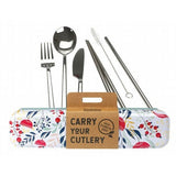 RETROKITCHEN Carry Your Cutlery - Botanical Stainless Steel Cutlery Set 1