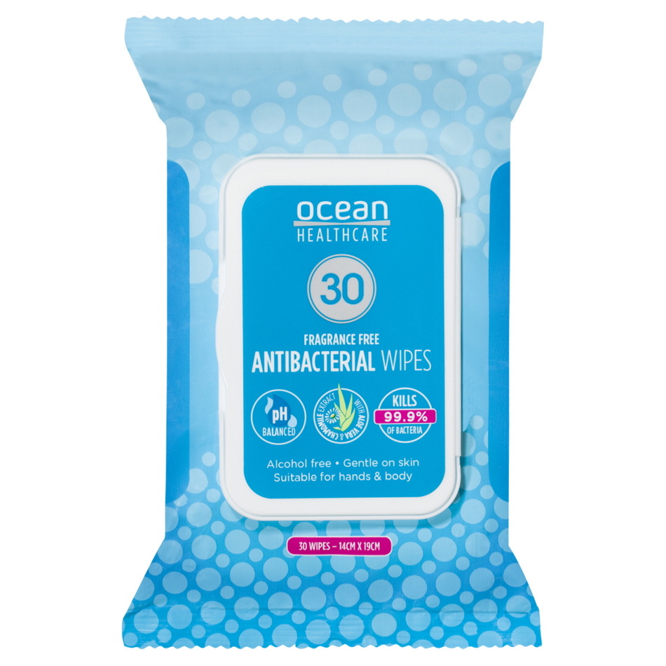 Ocean Healthcare Antibacterial Wipes 30