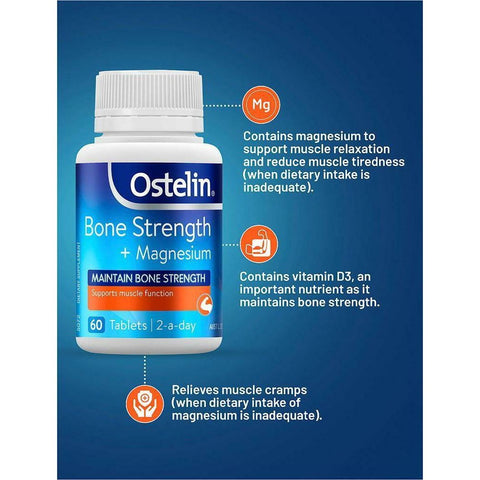 Ostelin Bone Strength + Magnesium 60 Tab