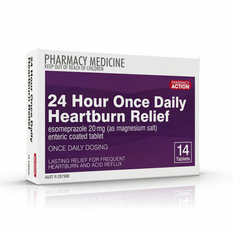 Pharmacy Action 24 Hour Once Daily Heartburn Relief 14 Tablets