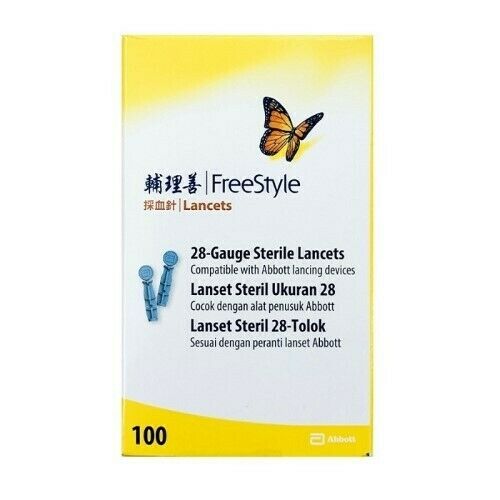 Abbott Freestyle Thin Lancets (28 Gauge) X 100