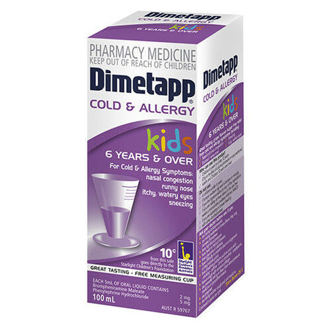 Dimetapp Cold & Allergy Elixir 100ml