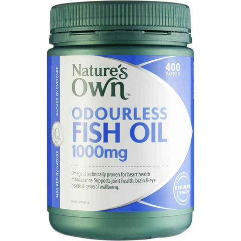 Nature's Own Omega 3 Odourless Fish Oil 1000mg 400 Caps