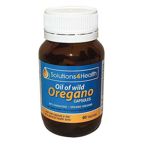 SOLUTIONS 4 HEALTH Oil Of Wild Oregano VegeCaps 60