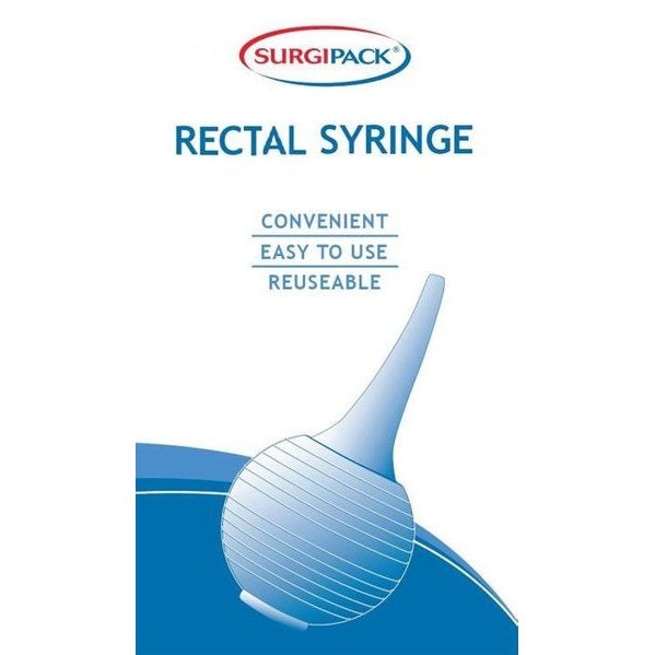 SurgiPack Rectal Rubber Syringe 100ml