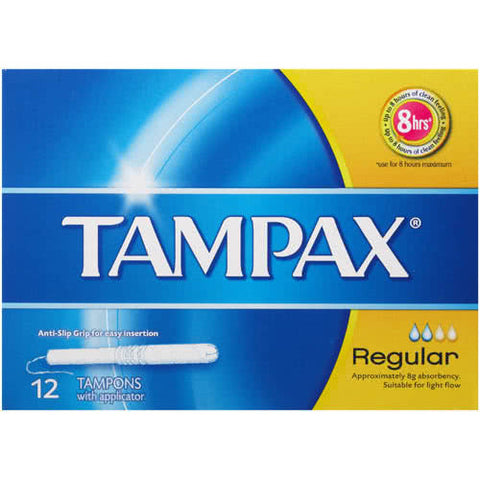 Tampax Tampons With Applicator Regular 12PK