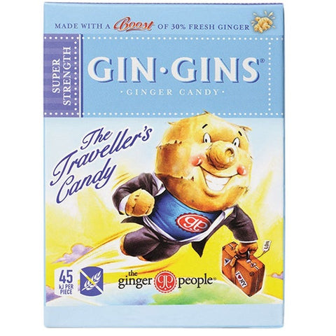 THE GINGER PEOPLE Gin Gins Ginger Candy Super Strength 12x 31g