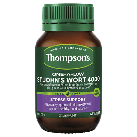 THOMPSON'S ONE-A-DAY ST. JOHNS WORT 4000MG 60 TABLETS