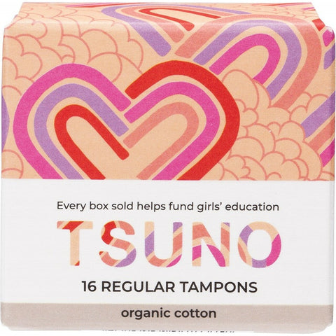 TSUNO Organic Cotton Tampons Regular 16