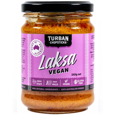 TURBAN CHOPSTICKS Curry Paste Laksa Vegan 240g