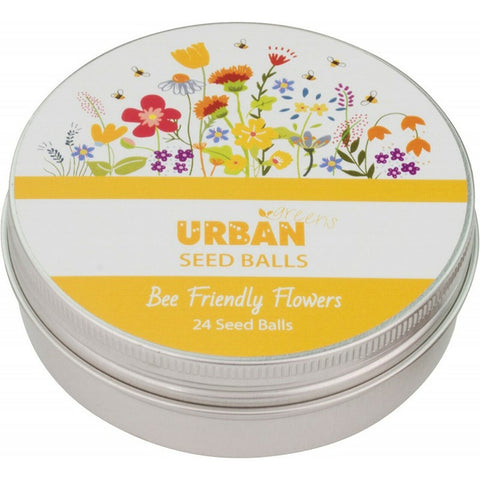 URBAN GREENS Seed Balls (For Planting) Bee Friendly Flowers (24 Per Tin) 1