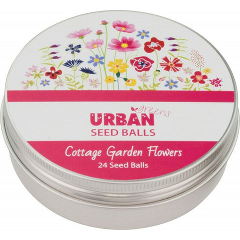 URBAN GREENS Seed Balls (For Planting) Cottage Flowers (24 Per Tin) 1