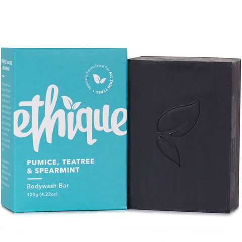 ETHIQUE Solid Bodywash Bar Pumice, Tea Tree & Spearmint 120g
