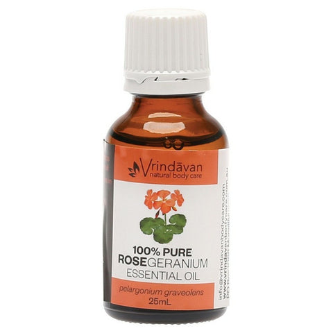 VRINDAVAN Essential Oil (100%) Rose Geranium 25ml