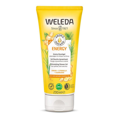 WELEDA Aroma Shower - Gel - Energy Ginger, Citronella & Cedarwood 200ml